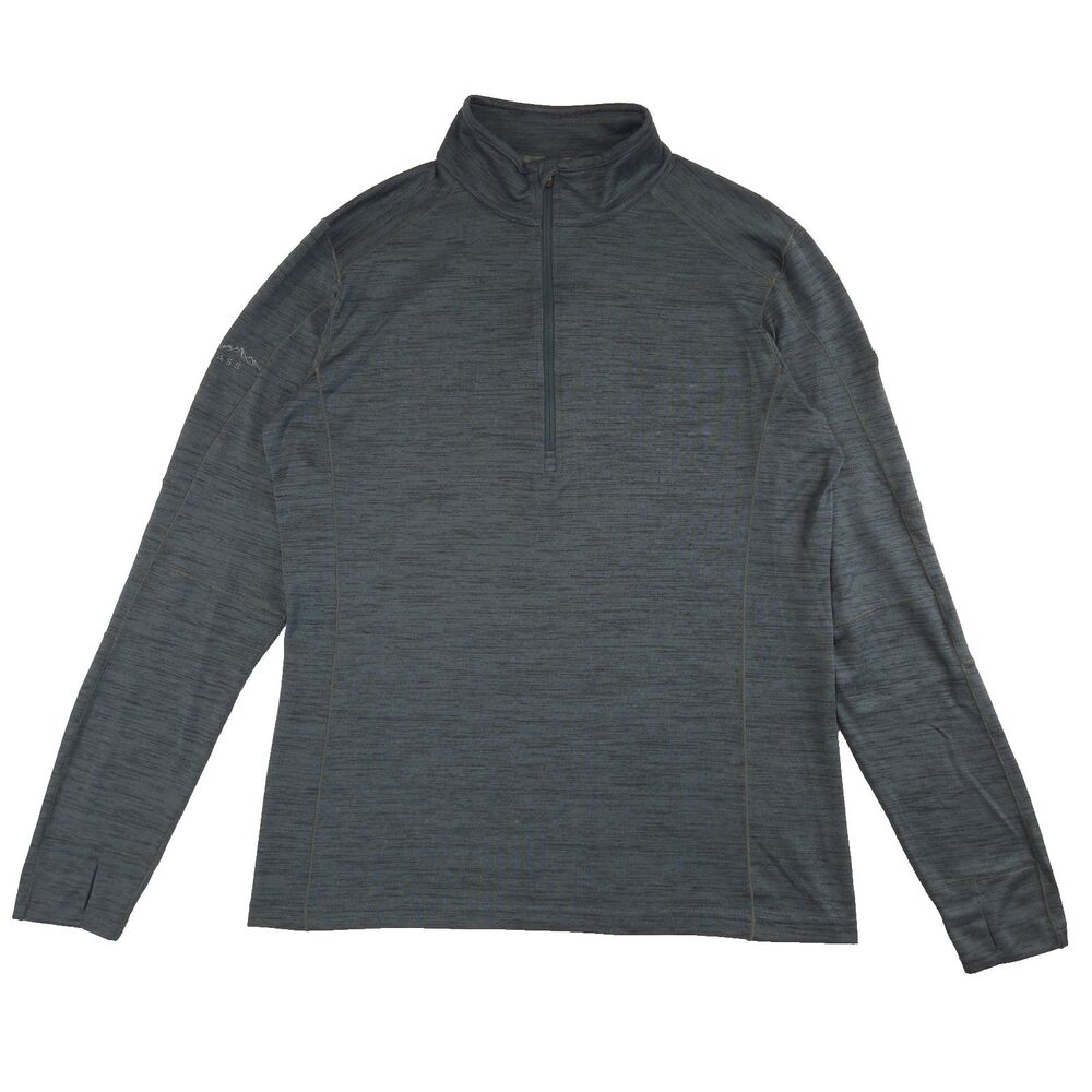 Kuhl Mens Alloy 1/4 Zip Sweater L Blue Performance Base Layer Outdoors